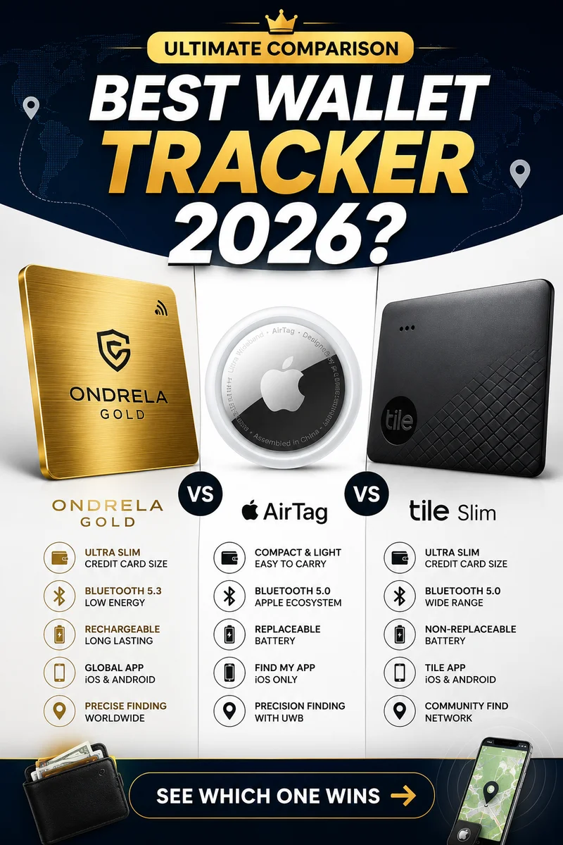Ondrela vs AirTag vs Tile comparison